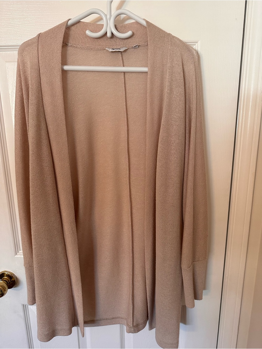 Reitmans Light Taupe Open-Front Women's Cardigan
